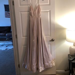 Cream/blush formal dress WITH POCKETS!!